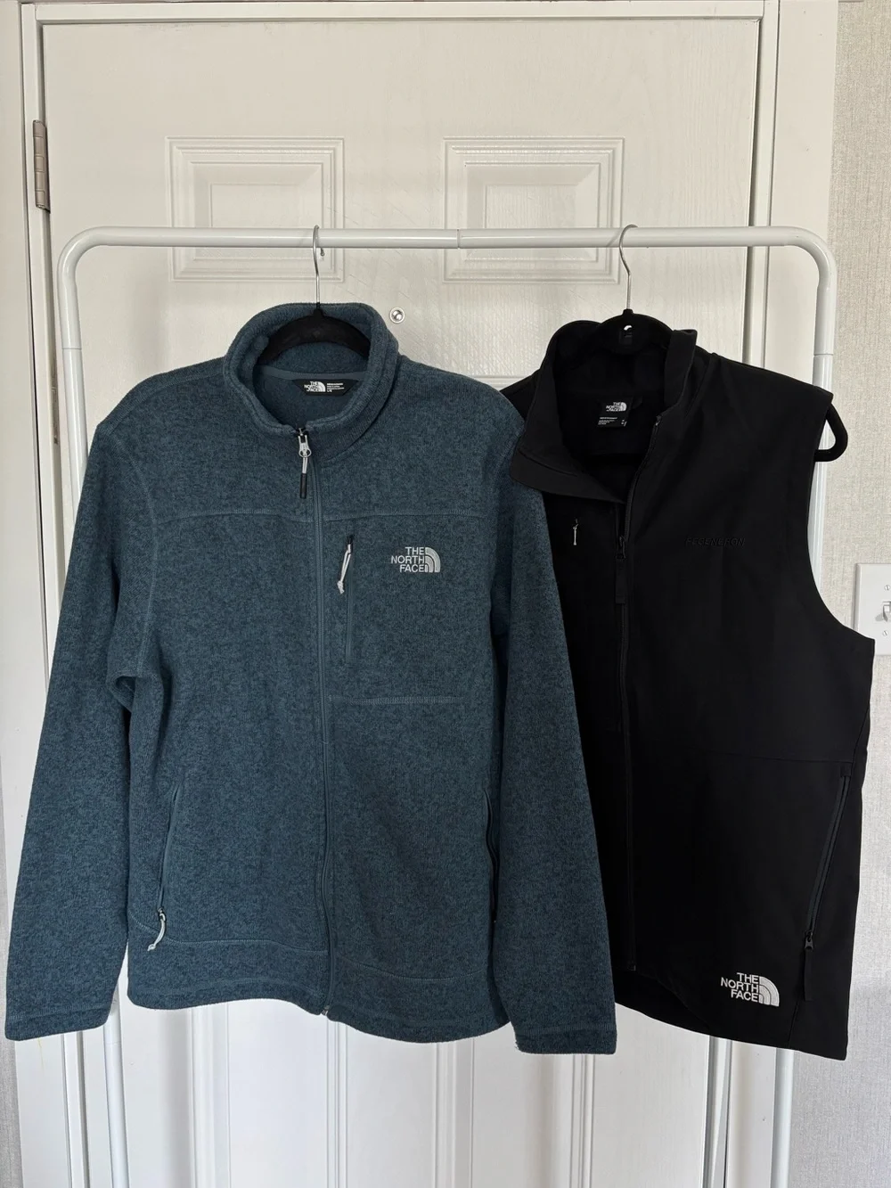 The North Face Blue Fleece Jacket with Black Vest